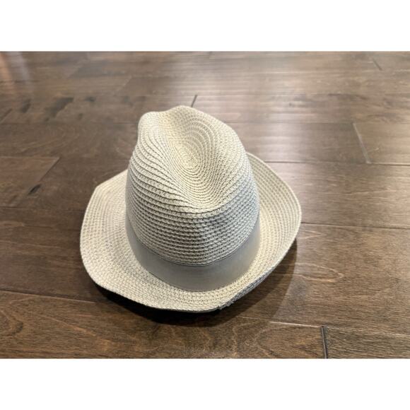 AMIANI Paper Ivory Fedora One Size Hat - Picture 4 of 9